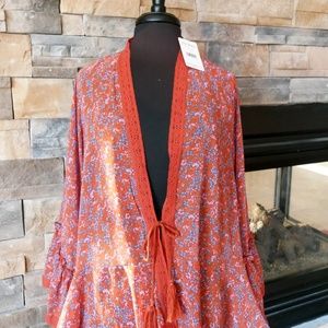 NWT Blouse with front tie
